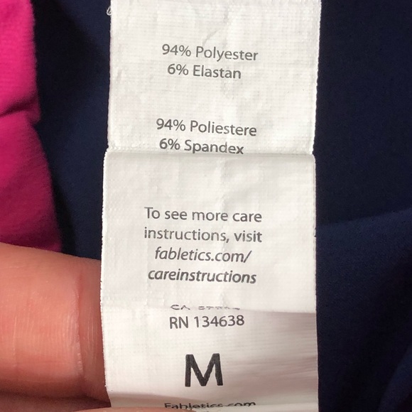 Fabletics Blue and Pink Track Pants Medium - Picture 4 of 8